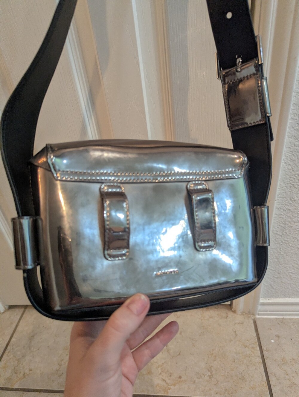 AllSaints Frankie 3-in-1 Leather Crossbody Bag - Picture 6 of 14